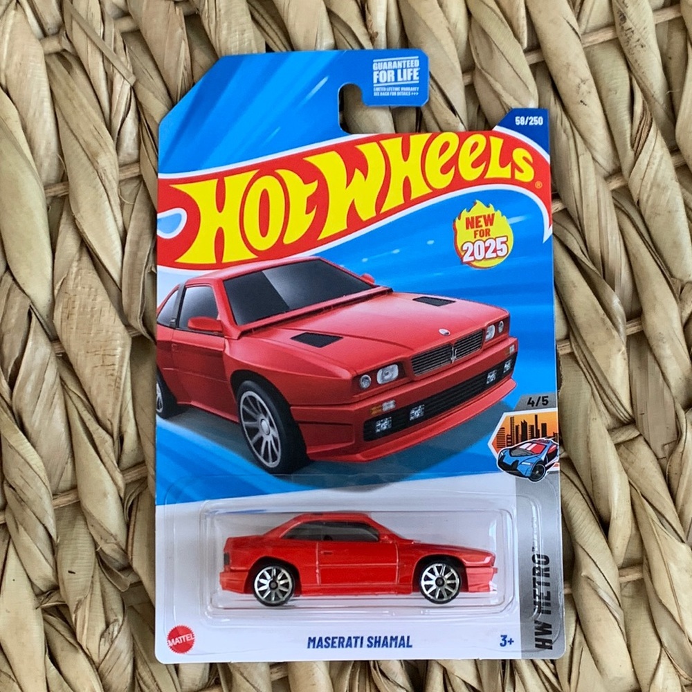 Hot Wheels Red Maserati Shamal DieCast Sports Car Hotwheels New Casting 2025